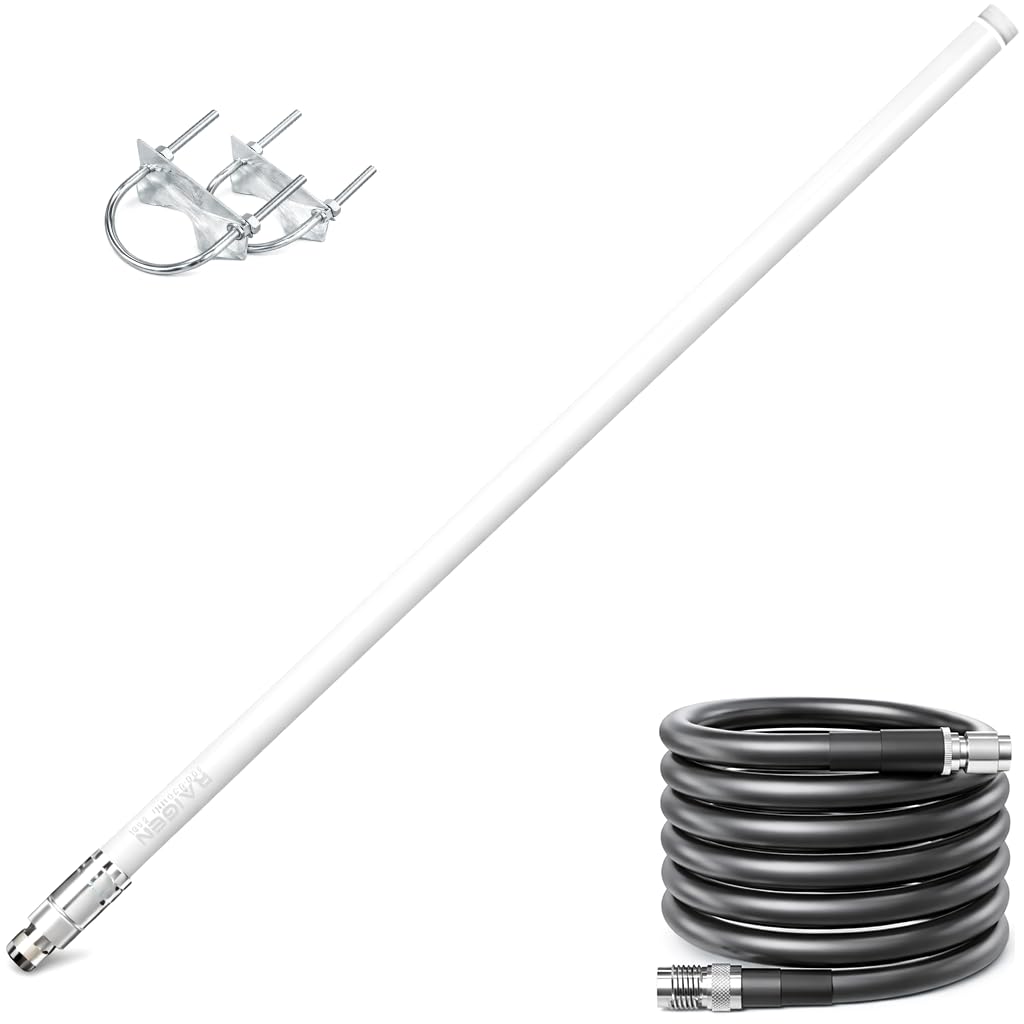 8 dBi LoRa 915 MHz Outdoor Omni-Directional Antenna with 5ft Cable J490064