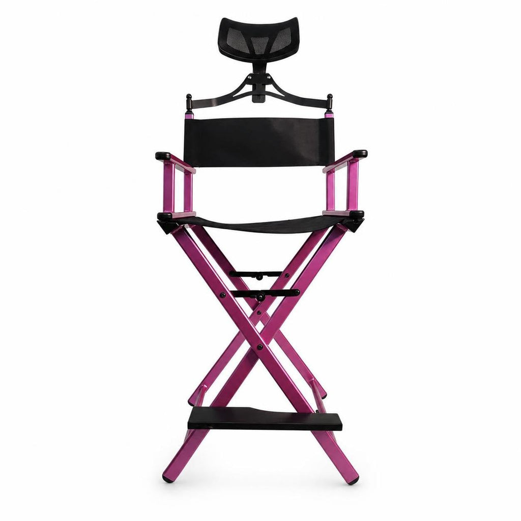 Foldable Adjustable Height Director Chair with Headrest F578968
