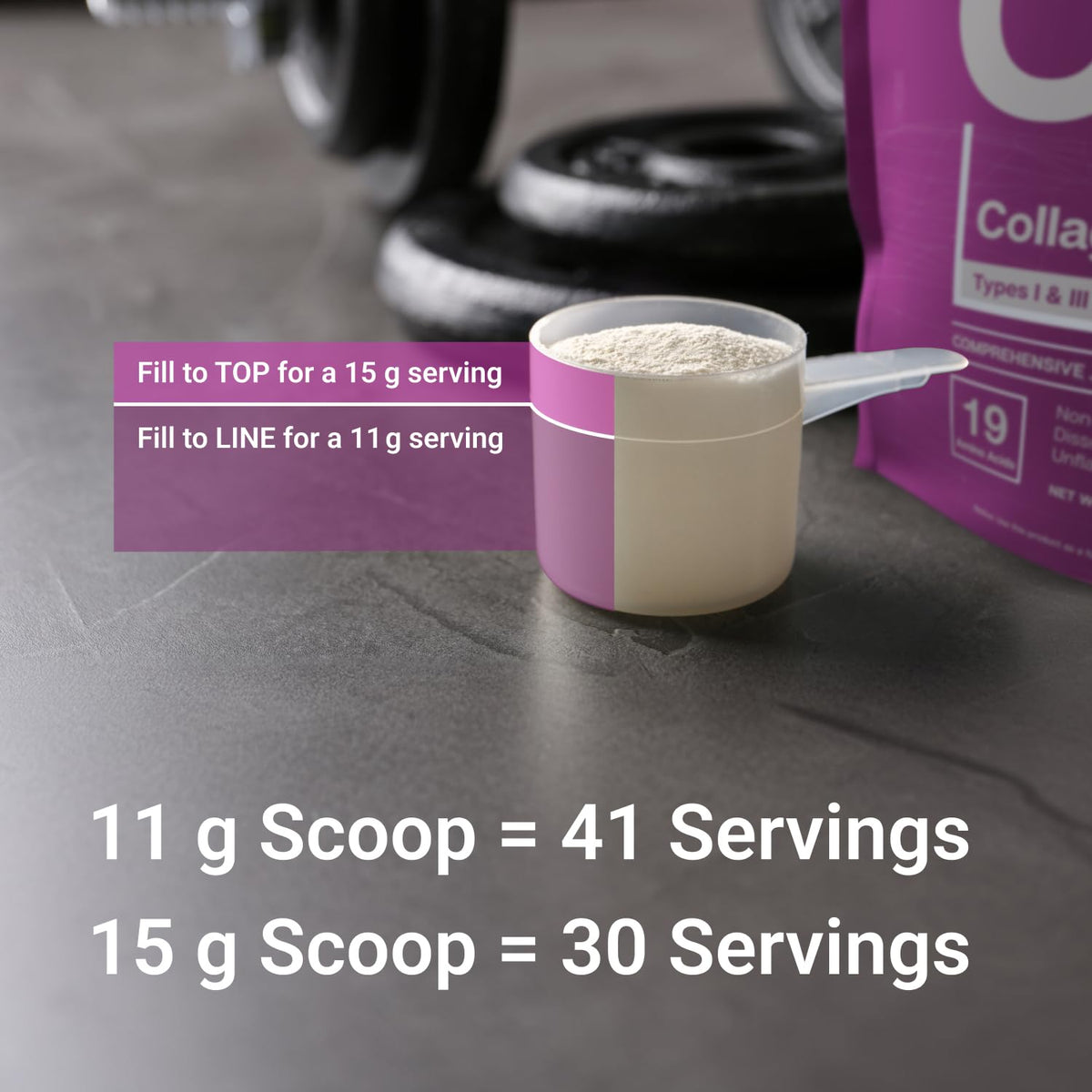 Hydrolyzed Collagen Peptides Powder 30 Servings B99858
