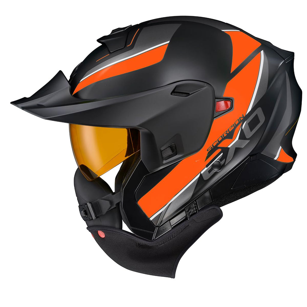 Orange Large Modular Snowmobile Helmet V3392