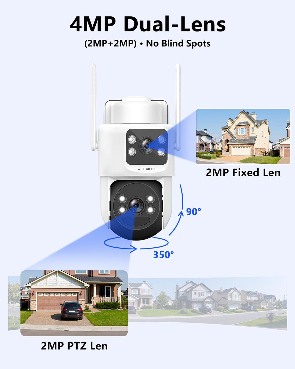 Wireless Security Camera System with 10" HD Monitor A575