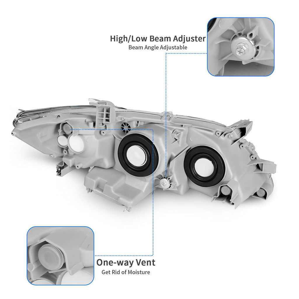 Headlight Assembly Chrome N823