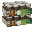 16oz Wide Mouth Clear Glass Mason Jars with Lids & Bands D276309