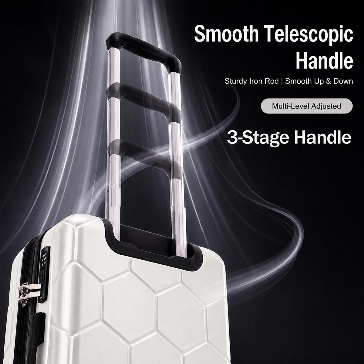 20 Inch Hardshell Expandable Carry On Luggage with TSA Lock M603
