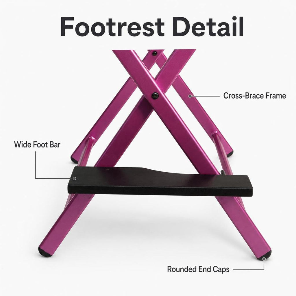 Foldable Adjustable Height Director Chair with Headrest F578968