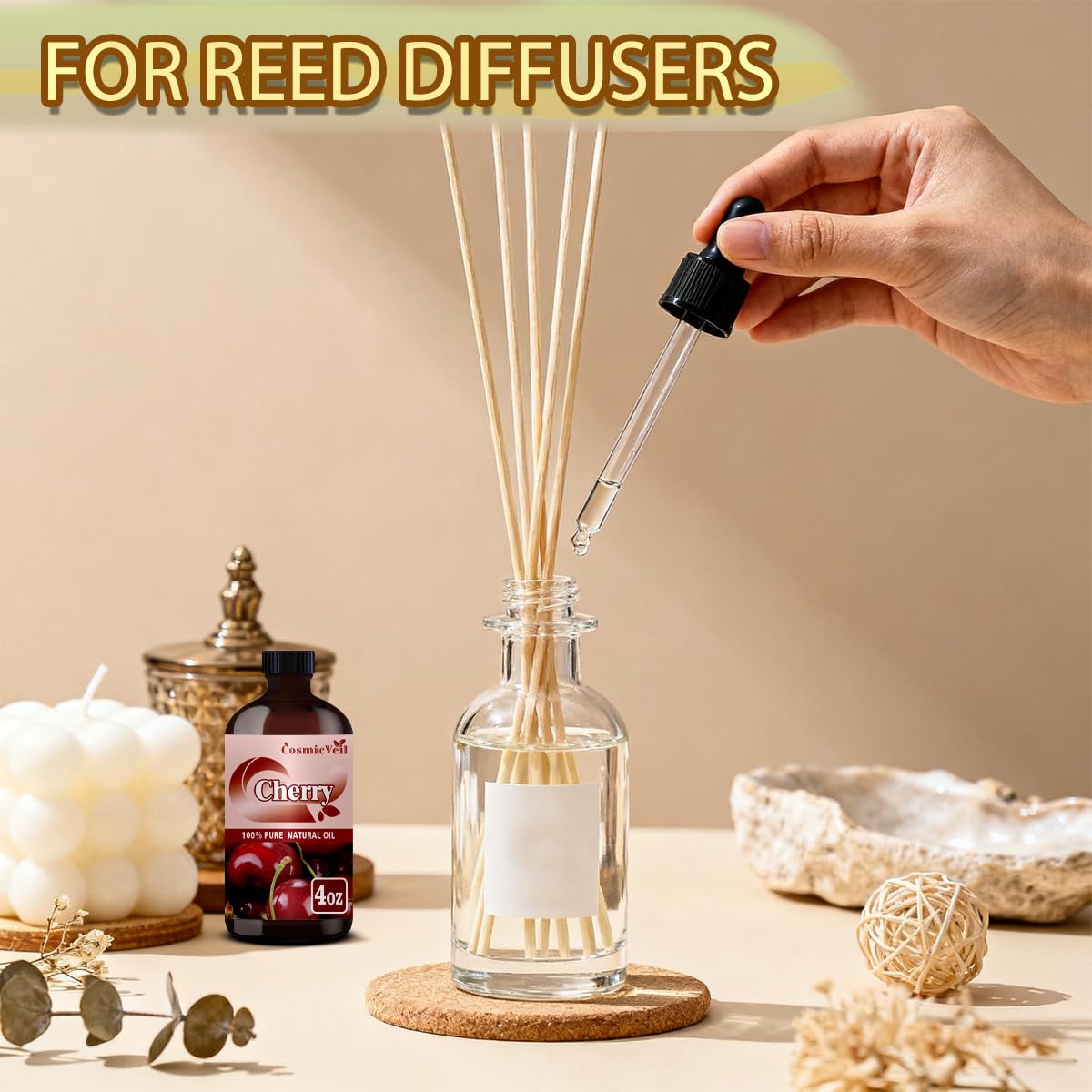 Peach 4 Fl Oz and Lavender 16 Fl Oz Essential Oil G406323