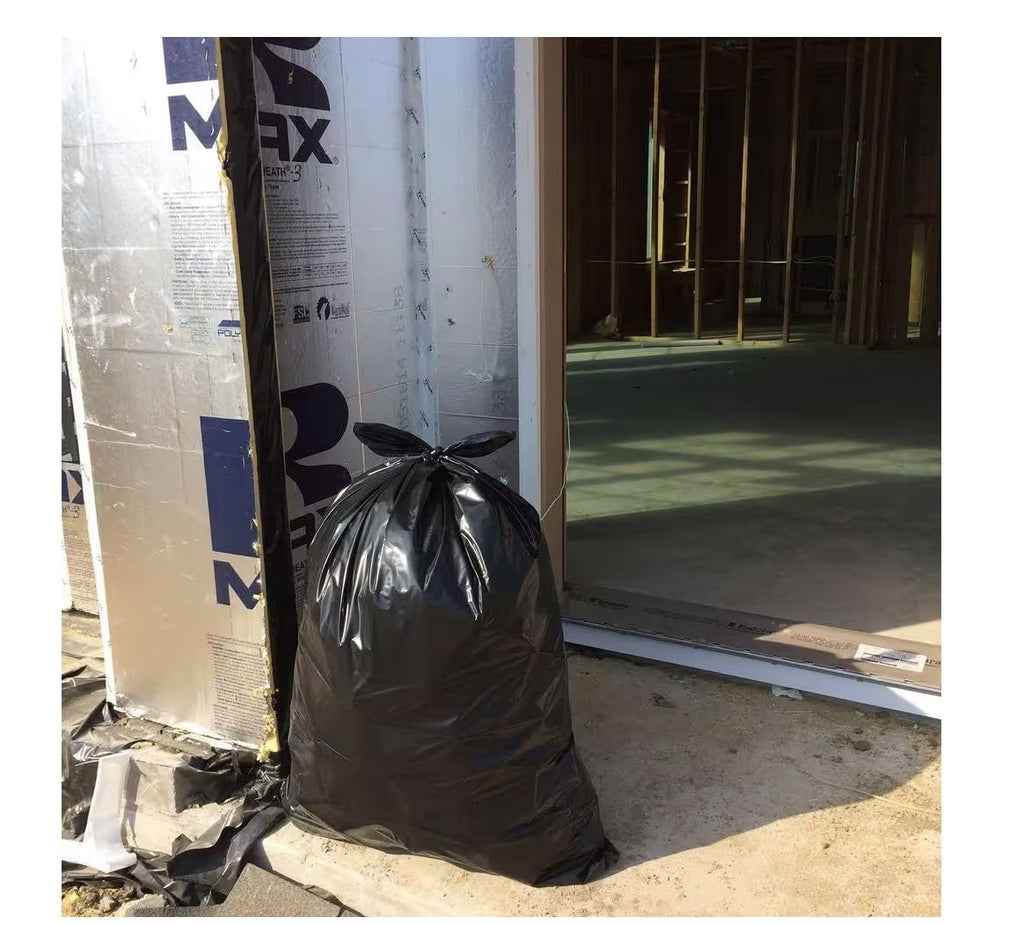 42 Gallon 50 Count 3 Mil Black Heavy Duty Trash Bags B523