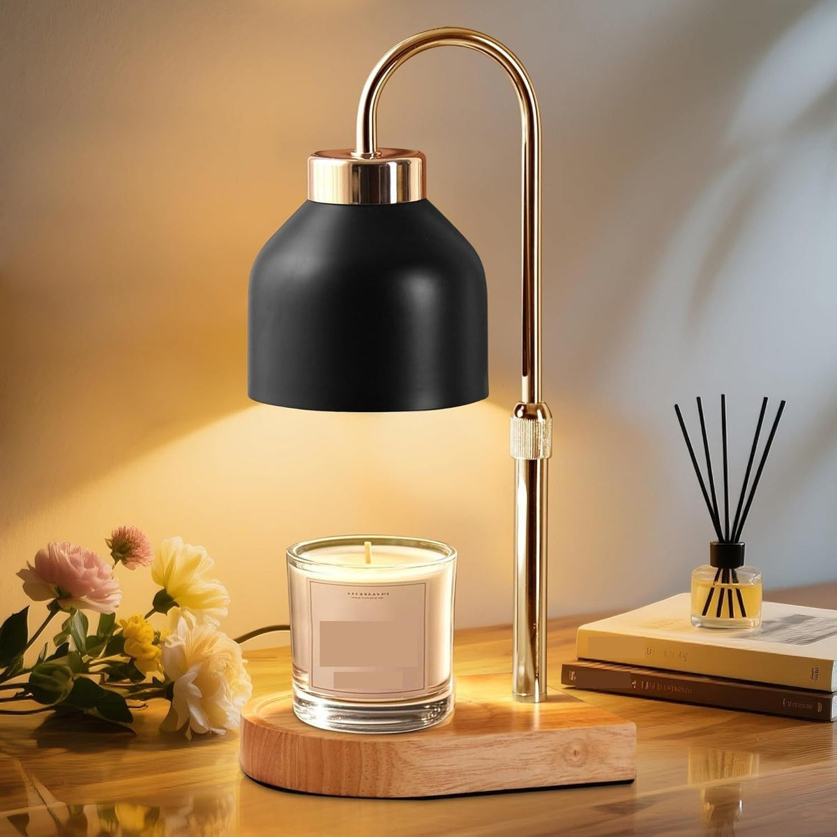Height Adjustable Dimmable Candle Warmer Lamp with Timer O301