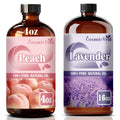 Peach 4 Fl Oz and Lavender 16 Fl Oz Essential Oil G406323