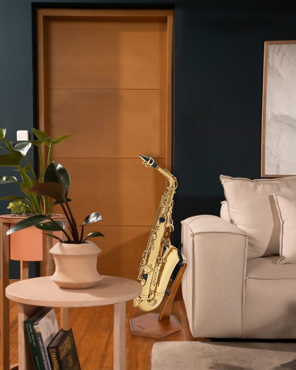Wooden Saxophone Stand Q574726
