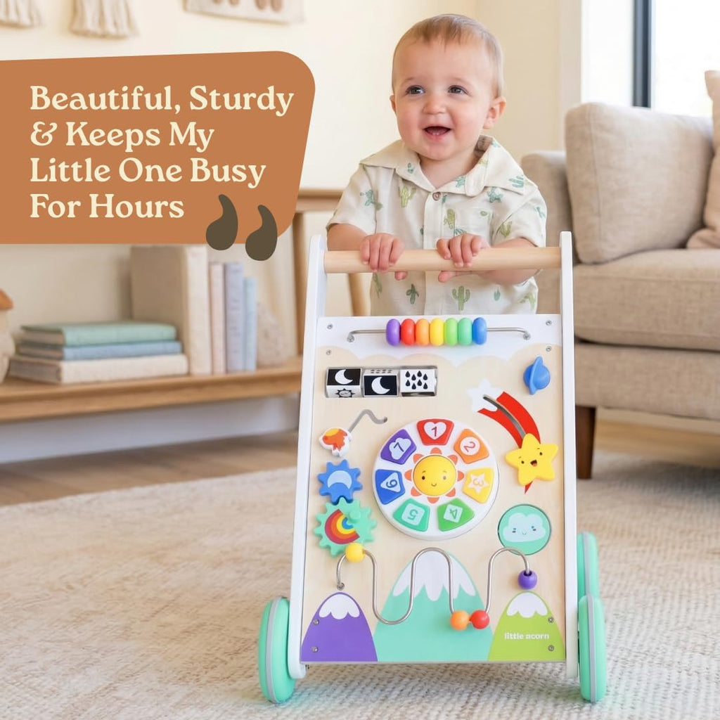Wooden Baby Walker with Music & Lights M47476