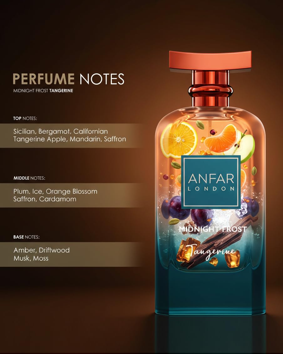 Tangerine Eau de Parfum 100ml Citrus Amber Musk Fragrance E7583