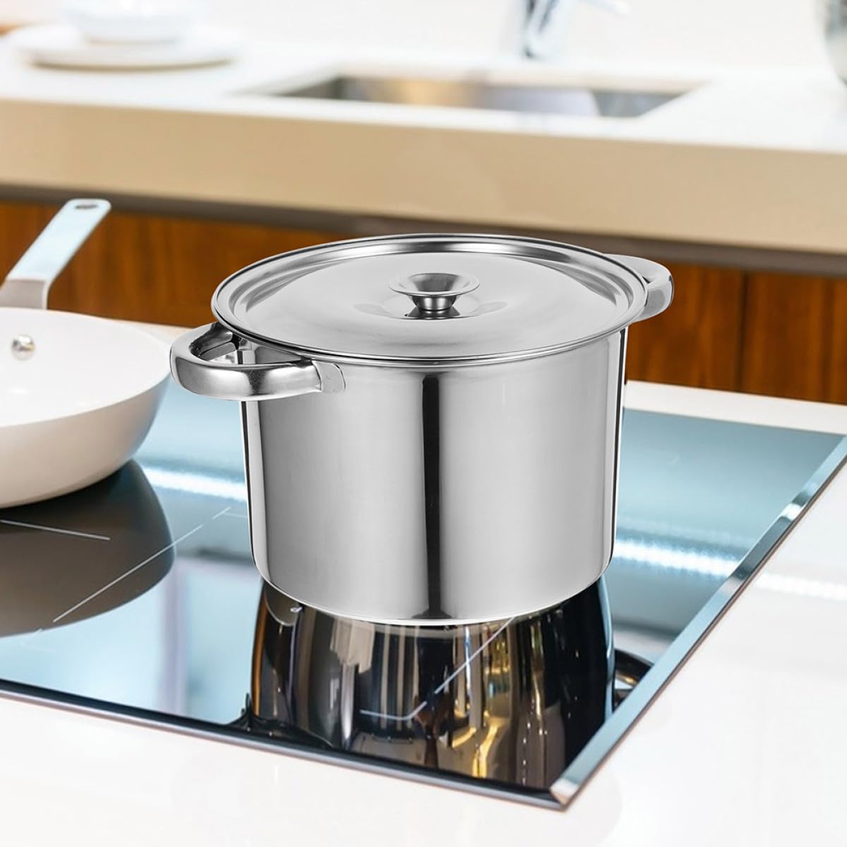 Stainless Steel Double Handle Stock Pot with Lid X998