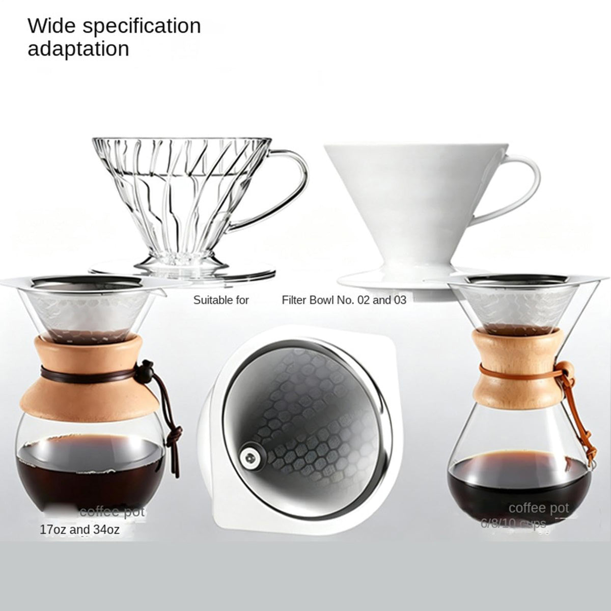 Stainless Steel Drip Coffee Filter F185