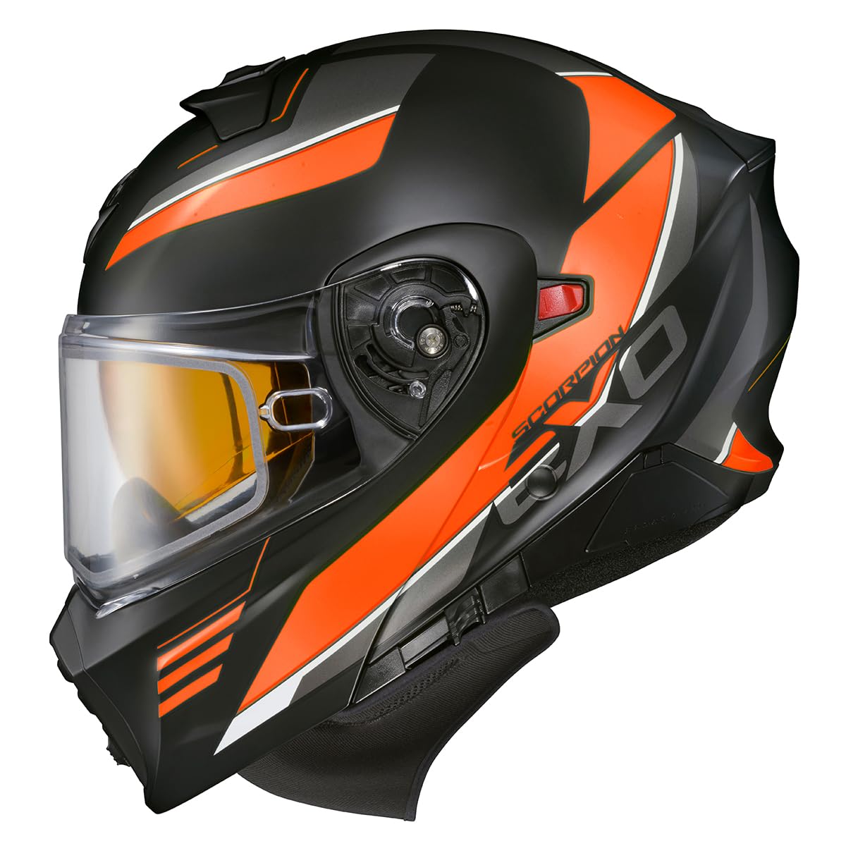 Orange Large Modular Snowmobile Helmet V3392