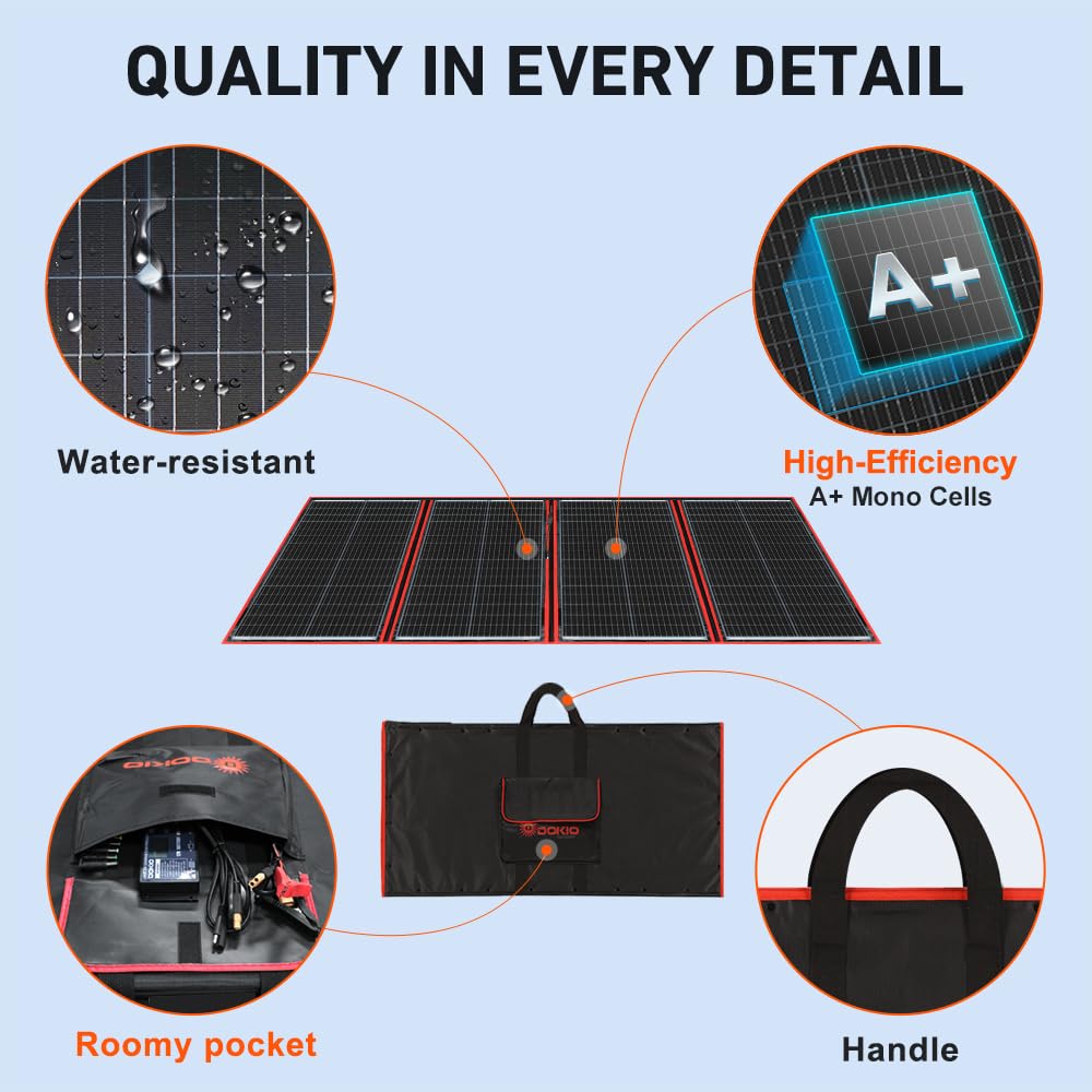 300W Portable Foldable Solar Panel Kit J764823