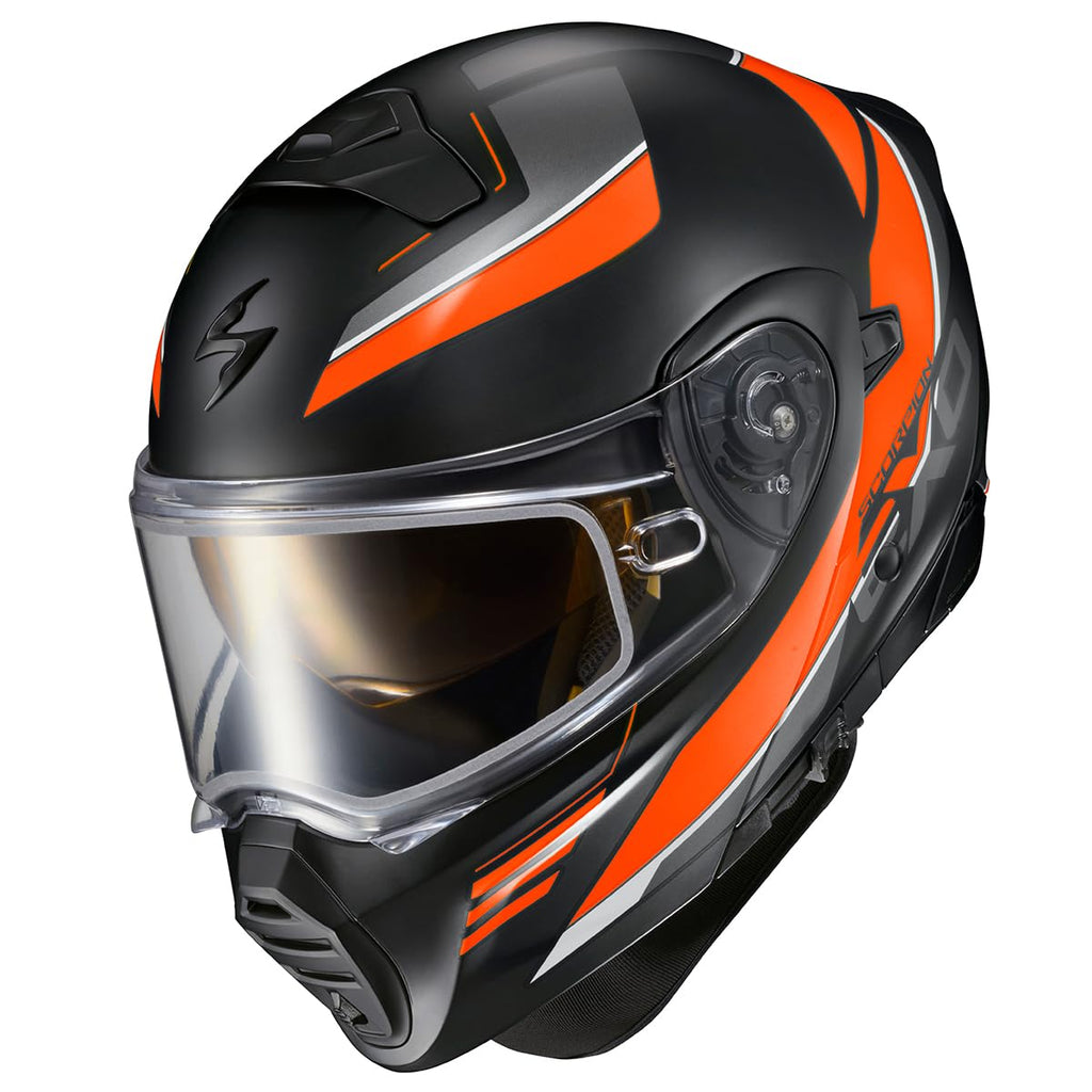 Orange Large Modular Snowmobile Helmet V3392