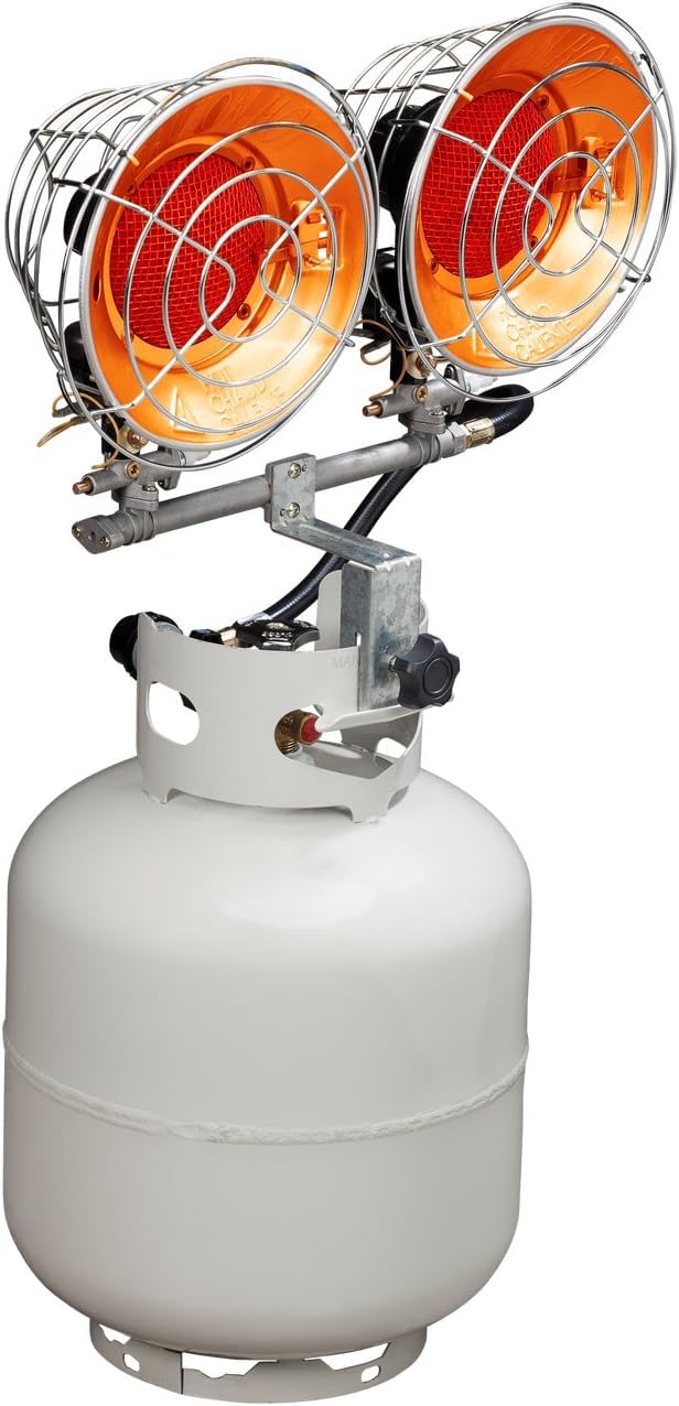 Infra-Red Double Burner 30,000 BTU Tank Top Outdoor Heater U7460