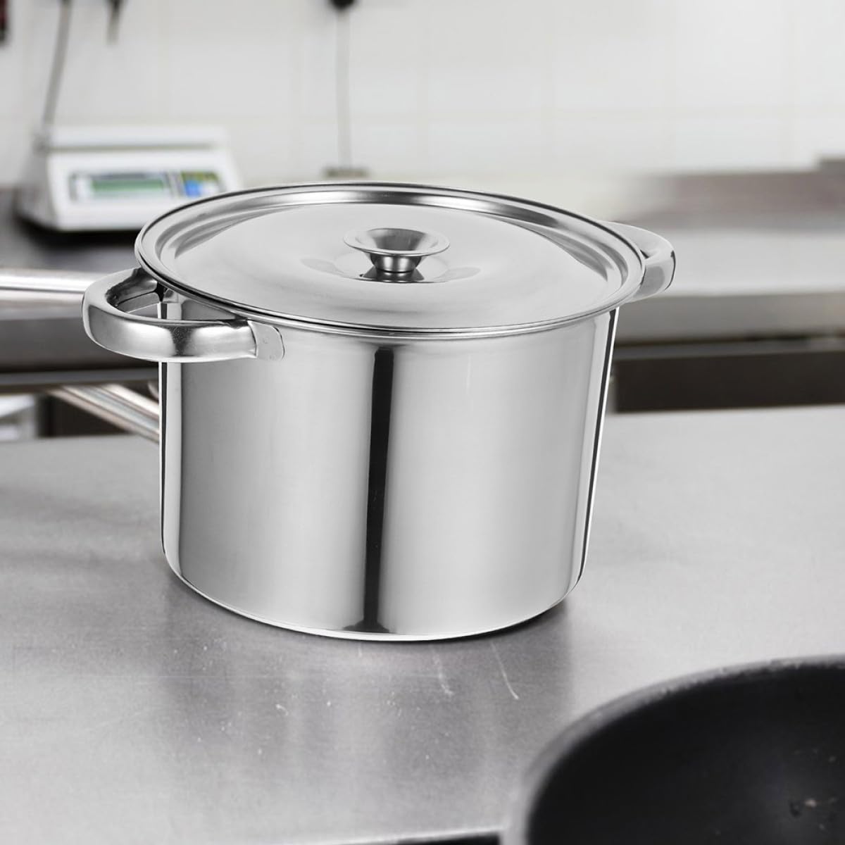 Stainless Steel Double Handle Stock Pot with Lid X998