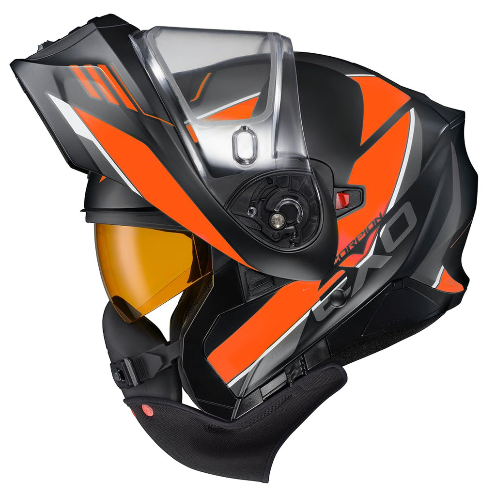 Orange Large Modular Snowmobile Helmet V3392