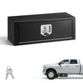 Underbody Truck Tool Box 27 x 10 x 10 Inch Heavy Duty Steel with Lock & Keys Black M175