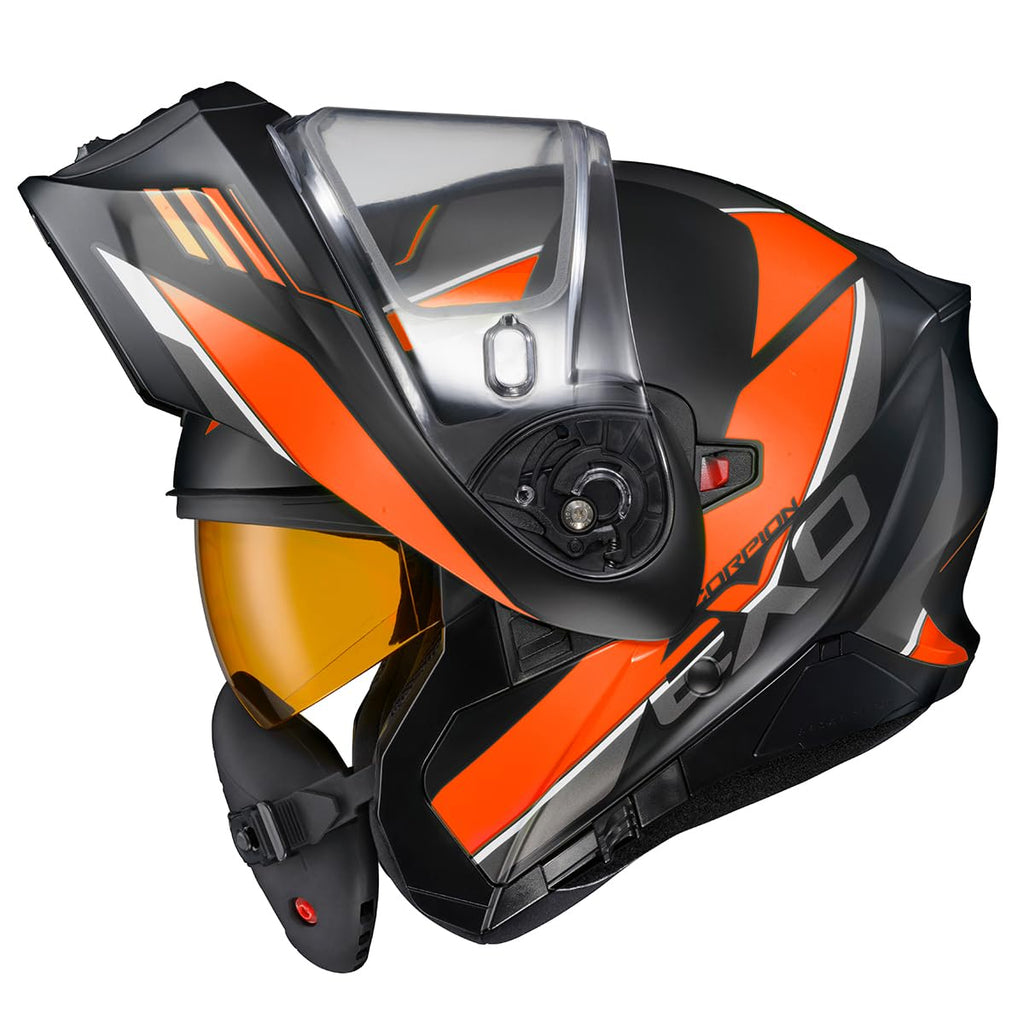 Orange Large Modular Snowmobile Helmet V3392
