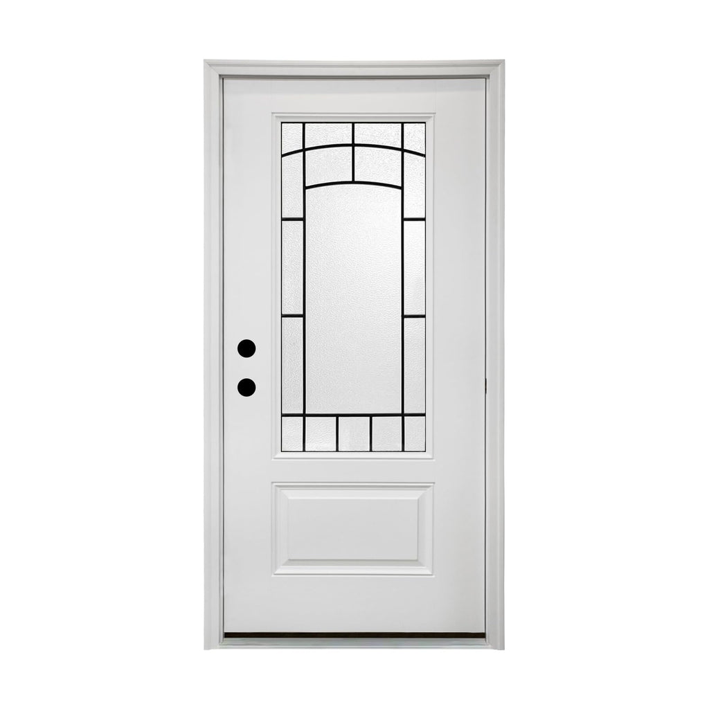 36 x 80 Smooth Fiberglass Entry Door with Brickmould S920967