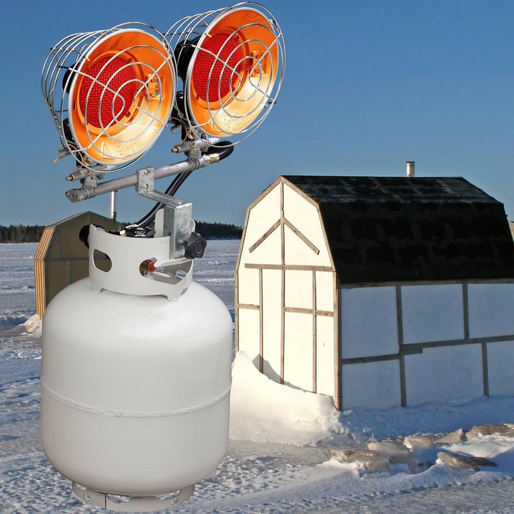 Infra-Red Double Burner 30,000 BTU Tank Top Outdoor Heater U7460