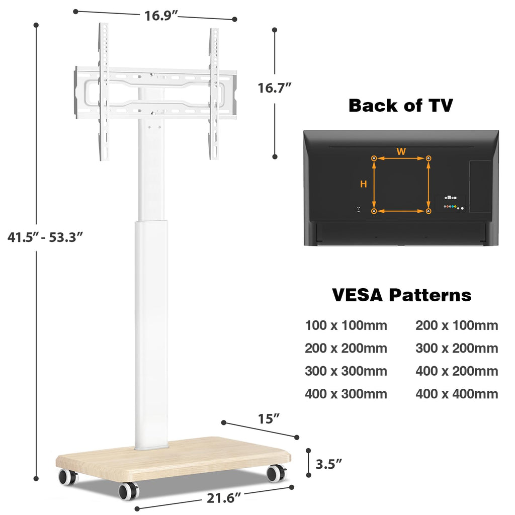 Rolling TV Stand for 32-70 Inch TVs E81073
