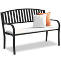 Weatherproof Heavy-Duty Wrought Iron Outdoor Bench F853