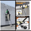 Aluminum Telescopic Ladder with Hooks K12333