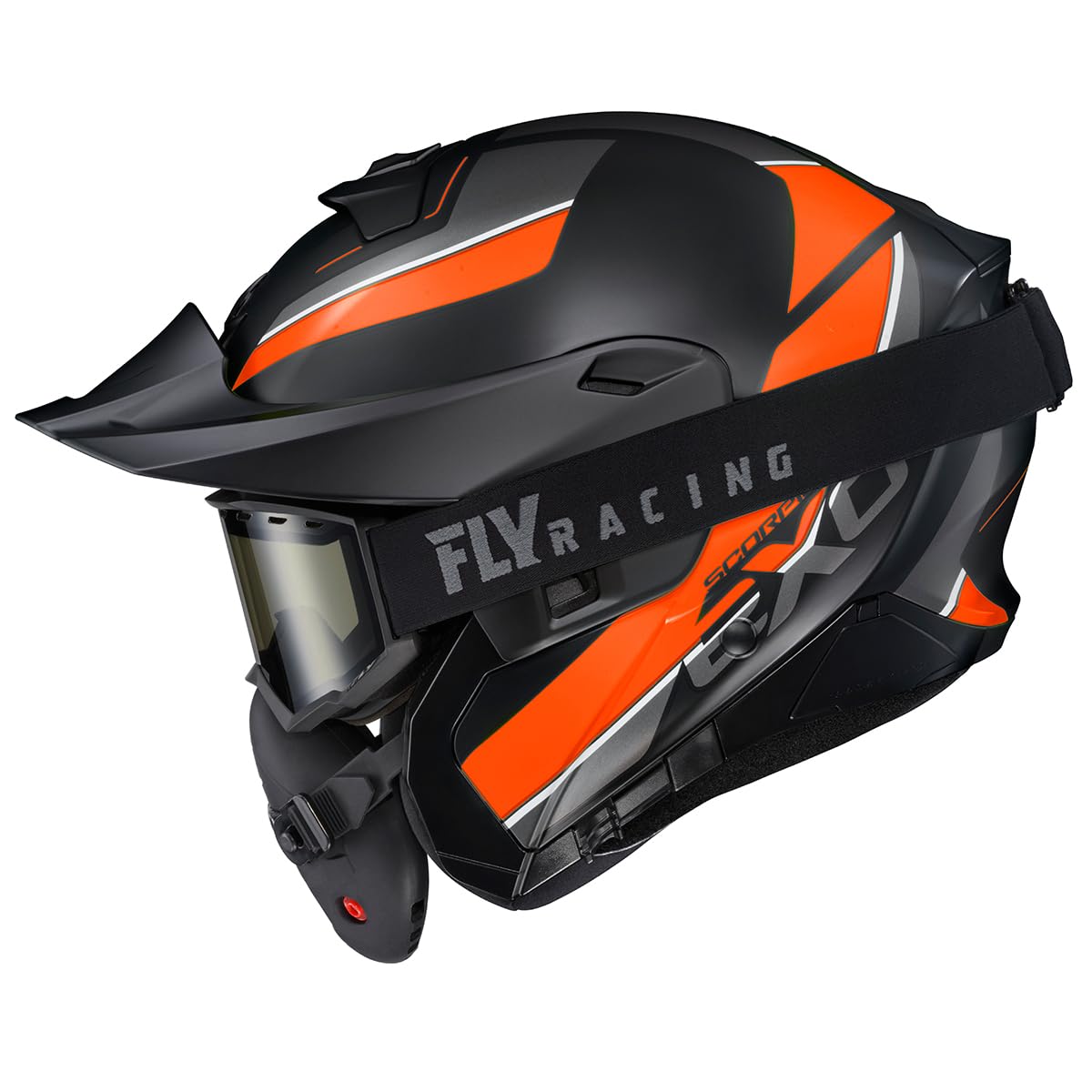 Orange Large Modular Snowmobile Helmet V3392
