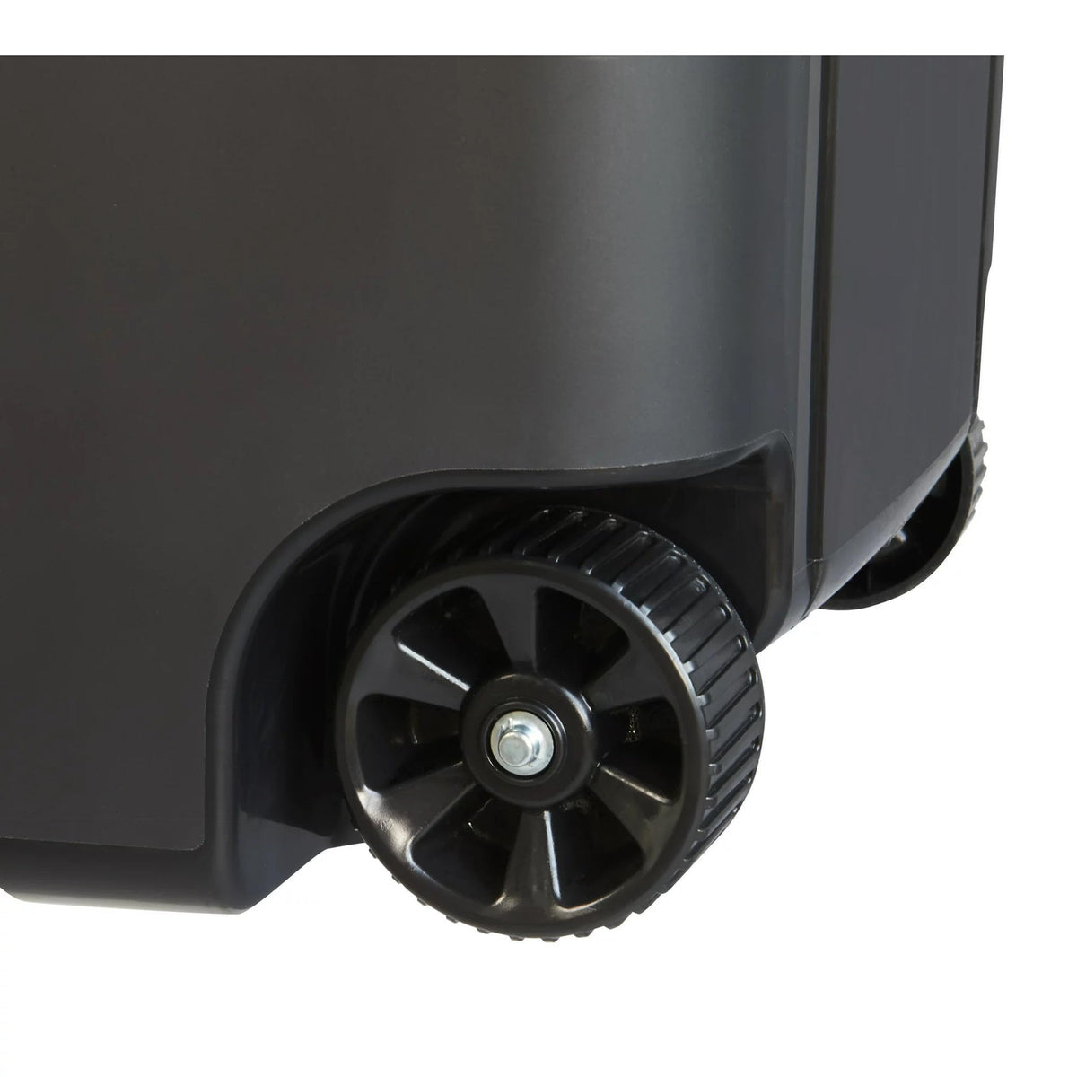 Black 45-Gallons Plastic Wheeled Trash Can with Lid S277752
