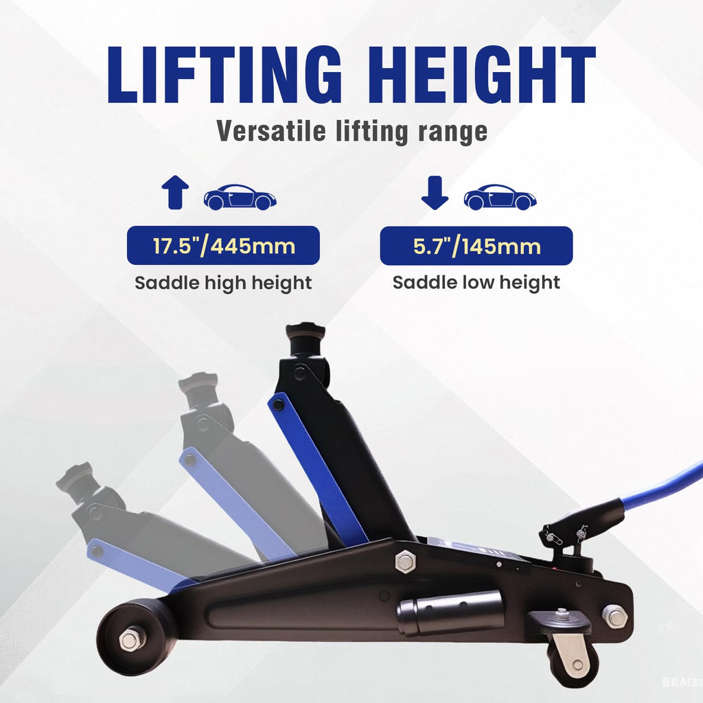 3 Ton Floor Jack with Wheels M93463
