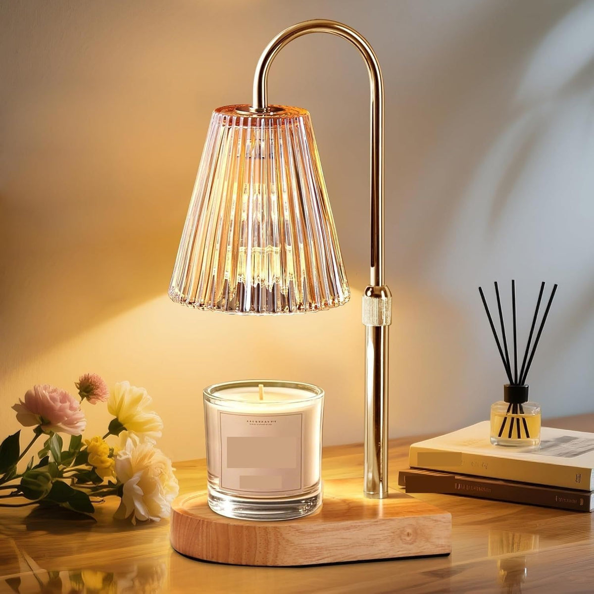 Height Adjustable Dimmable Candle Warmer Lamp with Timer O301