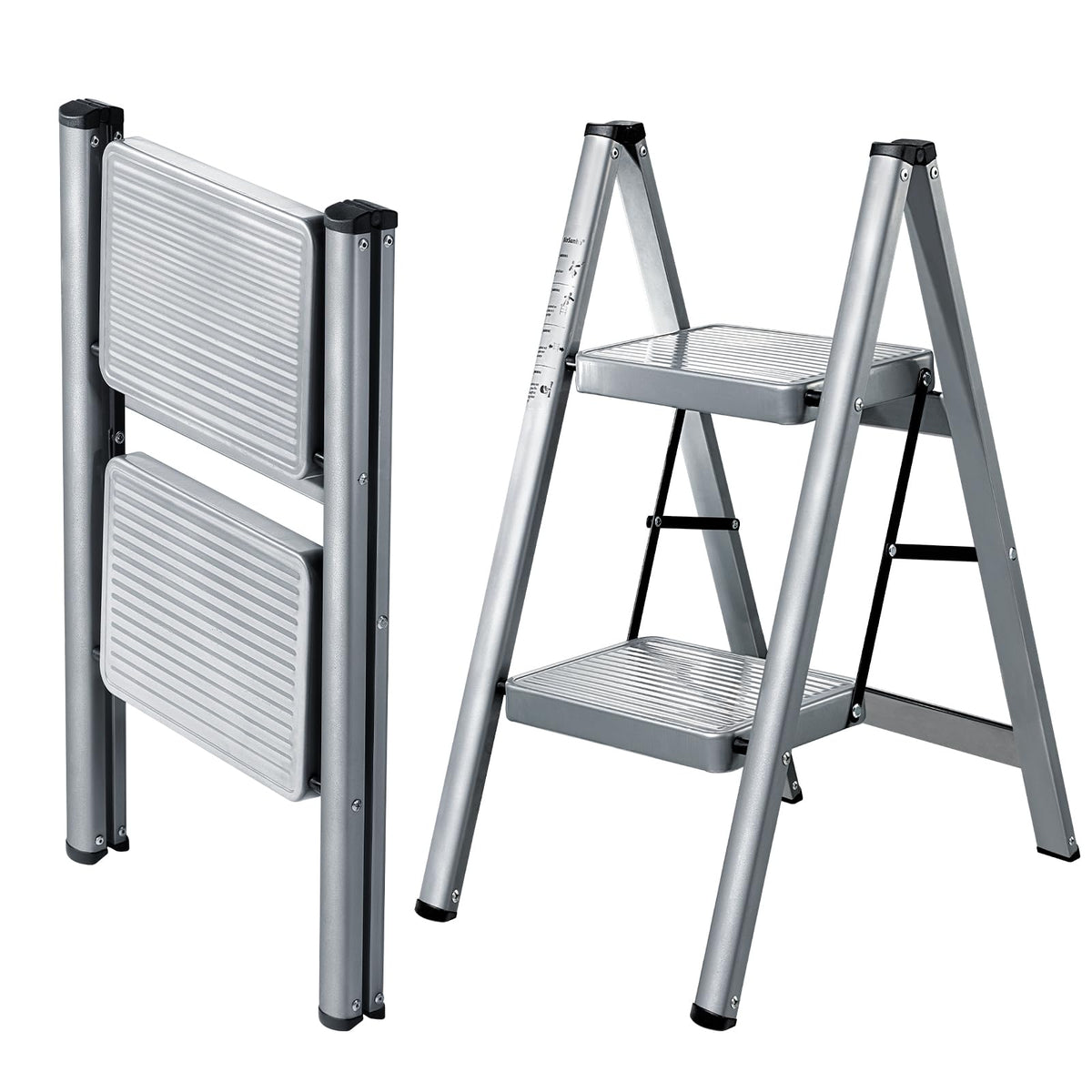 2 Step Steel Folding Step Stool L168361