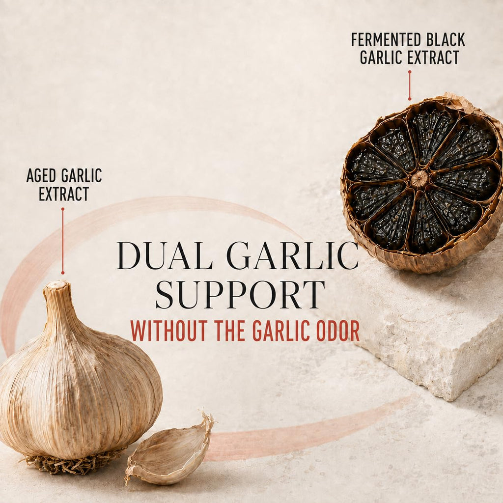 Aged Garlic Extract & Fermented Black Garlic Extract Softgels Q246