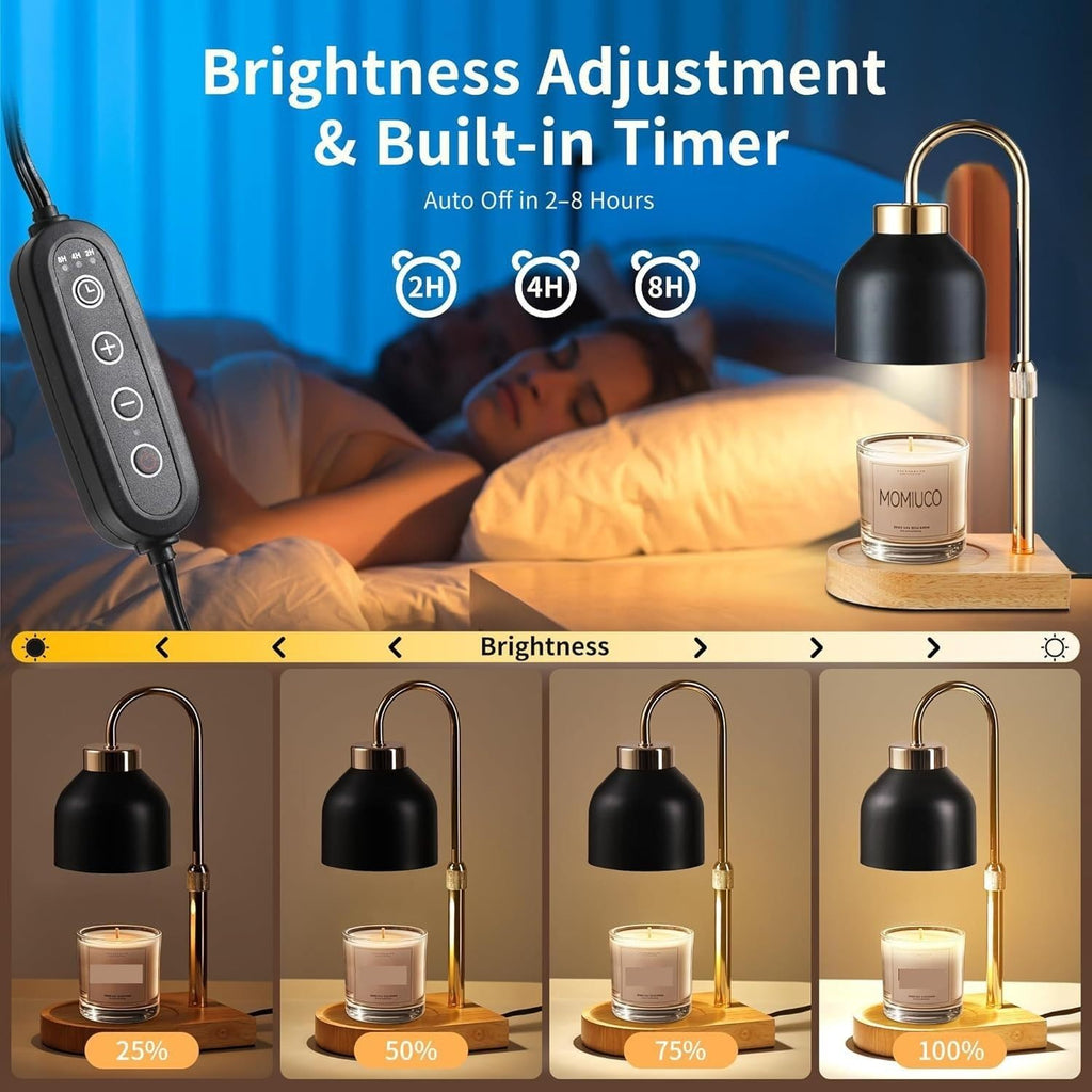 Height Adjustable Dimmable Candle Warmer Lamp with Timer O301