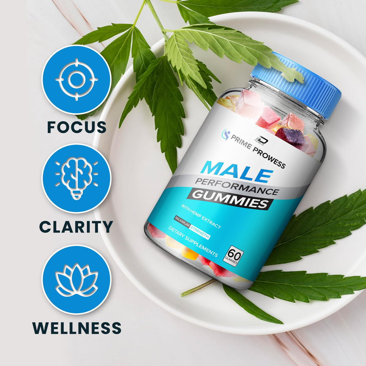 Hemp Gummies 60 Gummies P9542