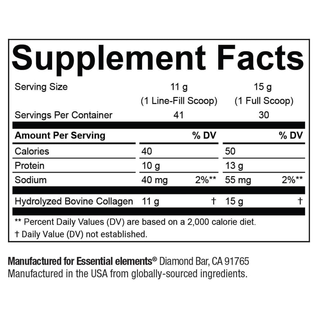 Hydrolyzed Collagen Peptides Powder 30 Servings B99858
