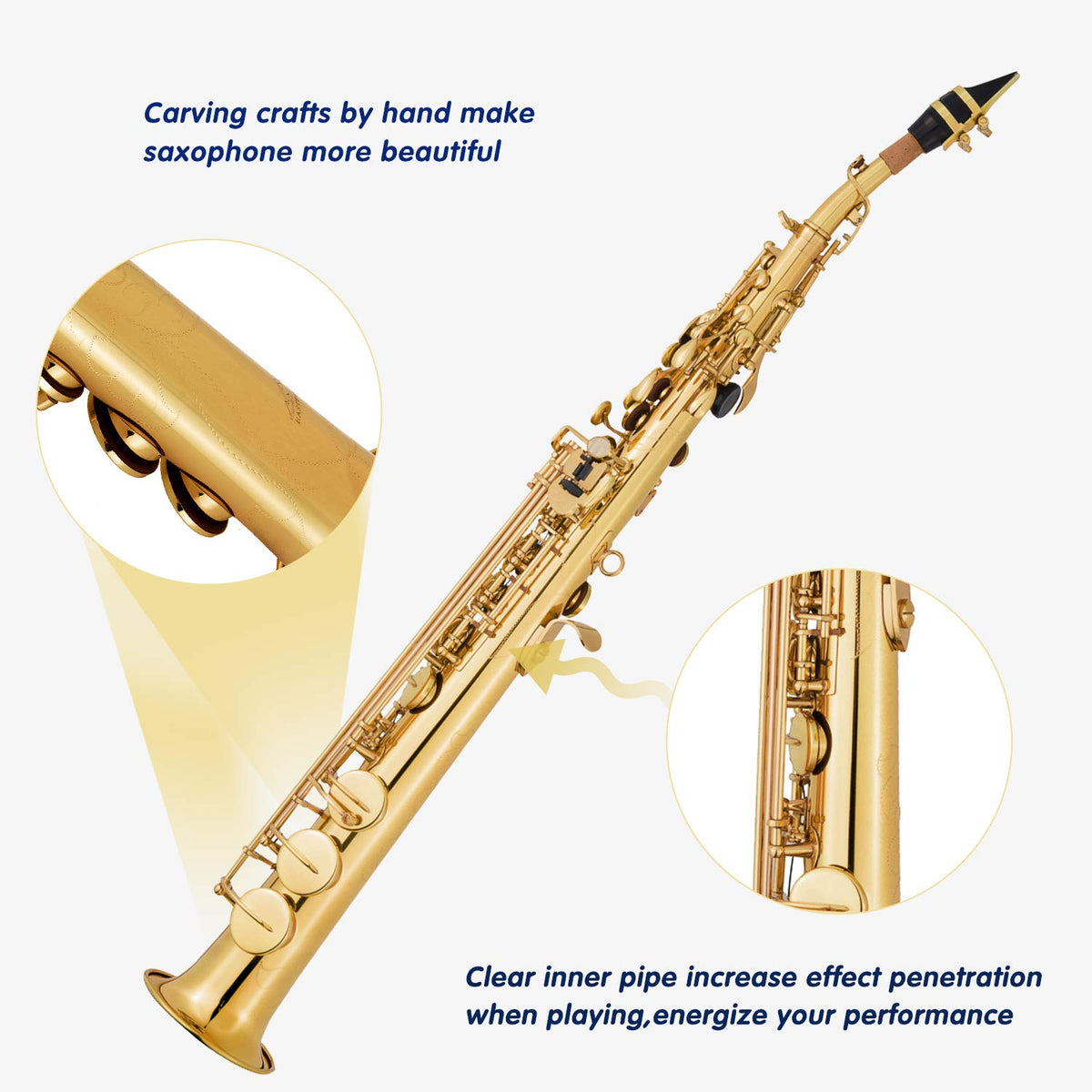 Bb Straight Soprano Saxophone L581
