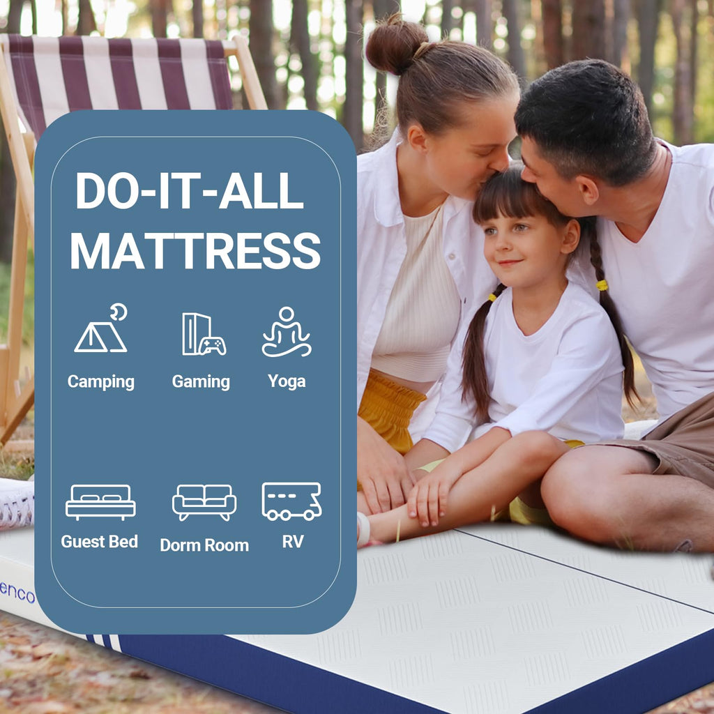 Foldable Memory Foam Mattress Topper Twin 4 Inch I486686