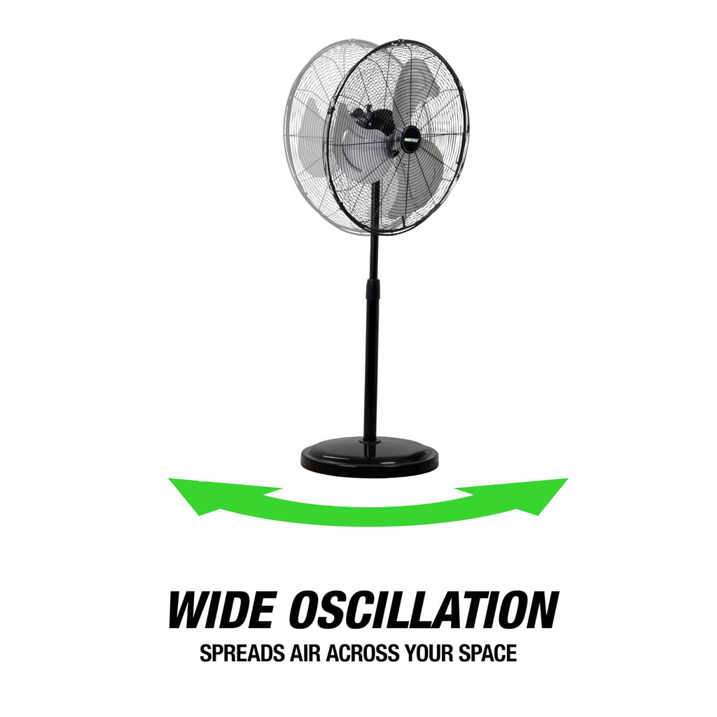 Adjustable 20 Inch Oscillating Pedestal Fan D128