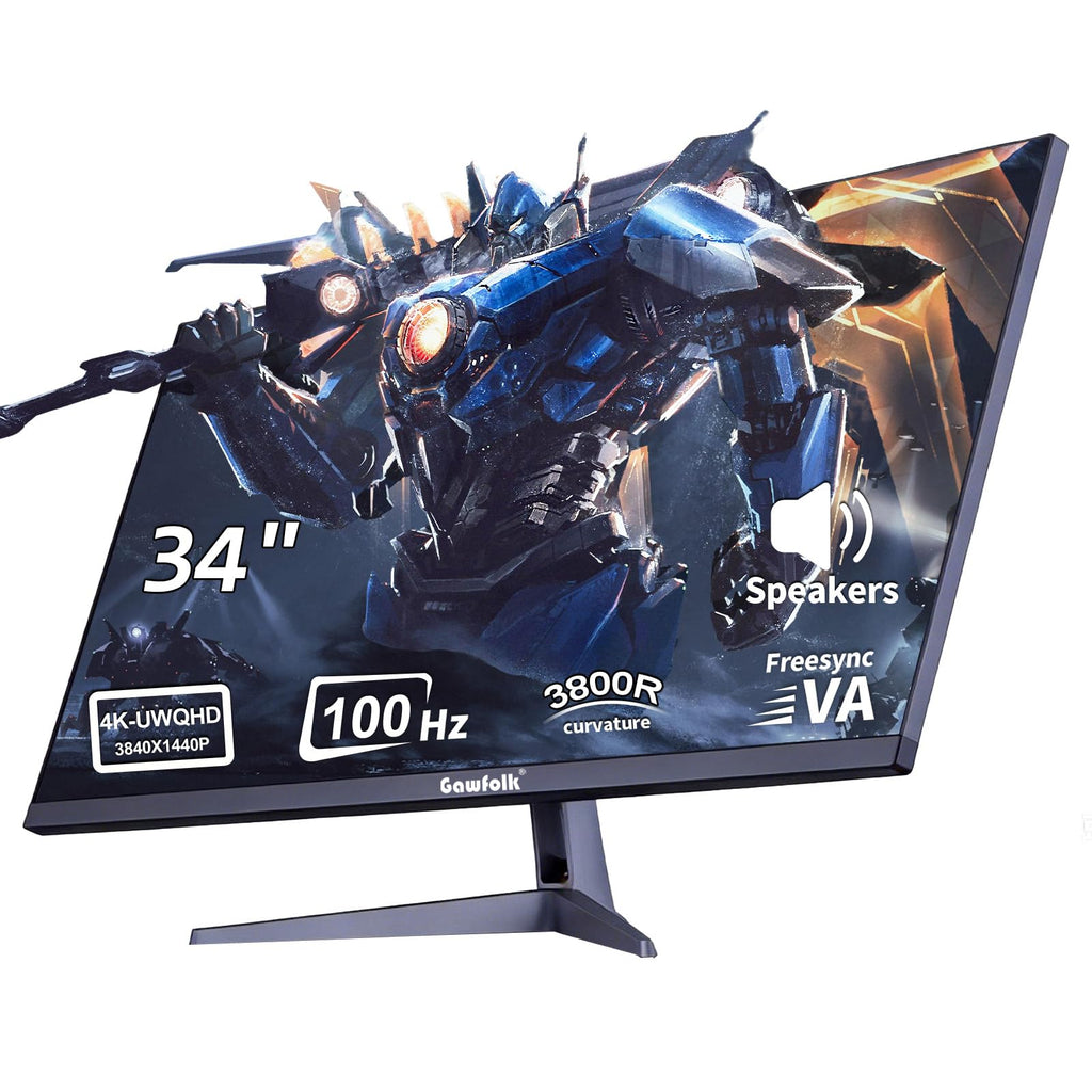 34 Inch Curved 100Hz WQHD Monitor with Speakers B2046