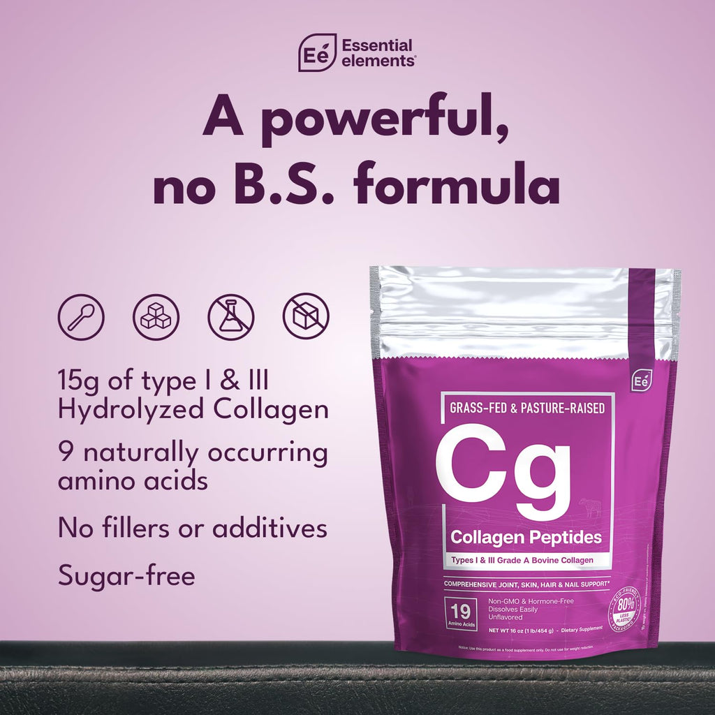 Hydrolyzed Collagen Peptides Powder 30 Servings B99858