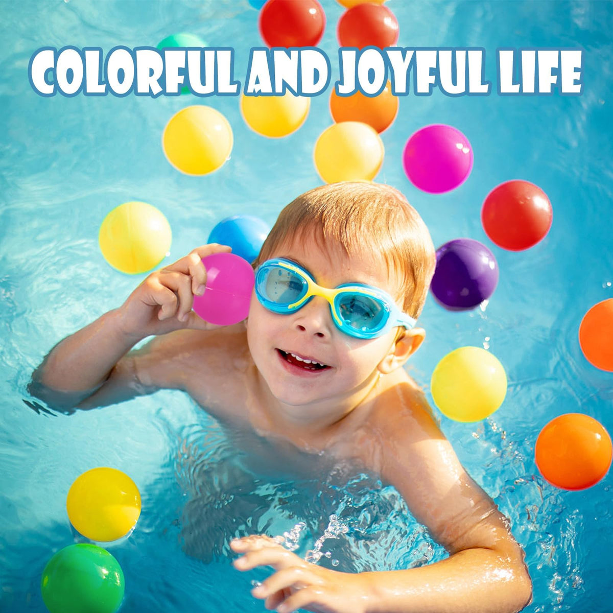 100 Pack BPA Free Colorful Plastic Balls V908787