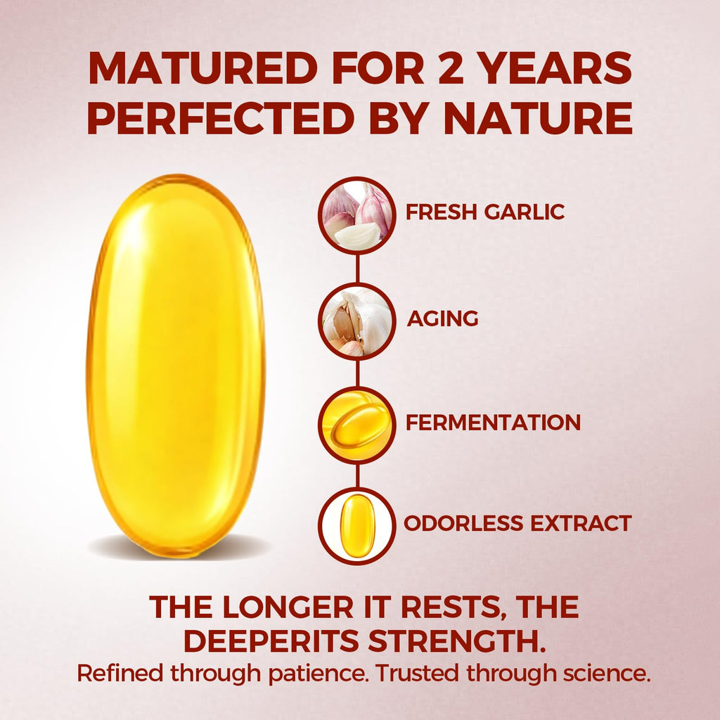 Odorless Aged Garlic Extract Capsules 7500, 300 Count N239743
