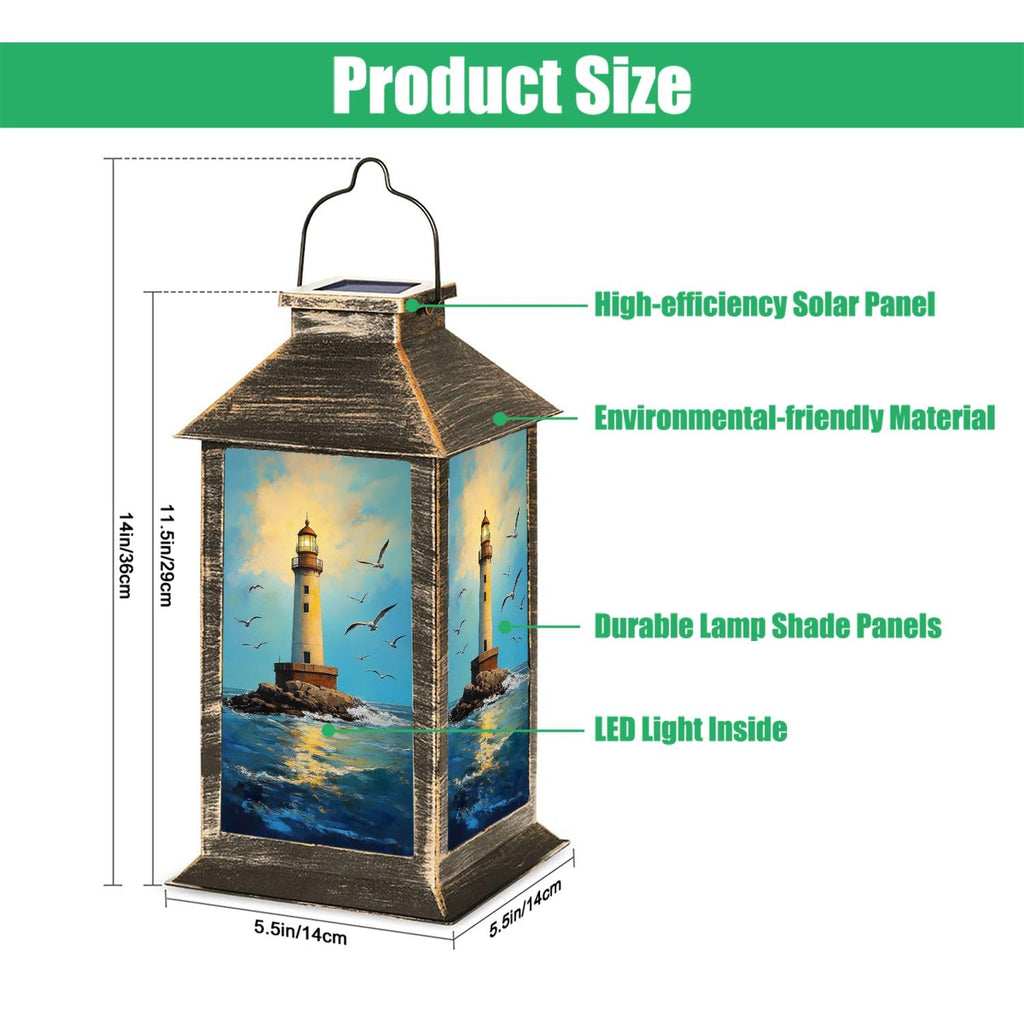 Waterproof Solar Powered Hanging Lantern D353561