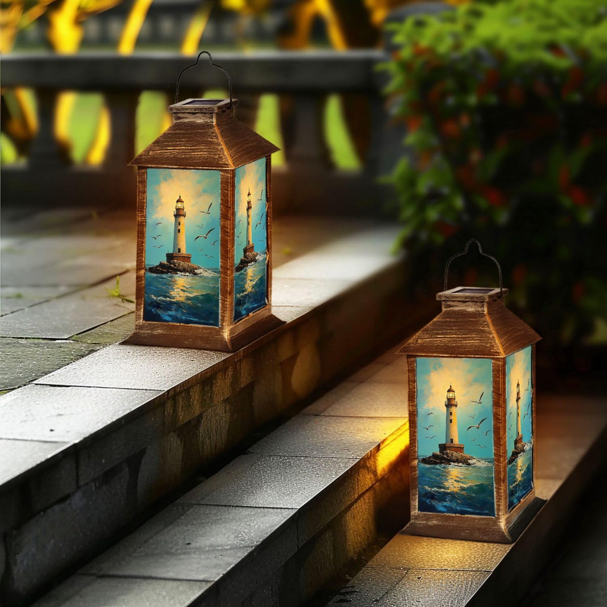 Waterproof Solar Powered Hanging Lantern D353561