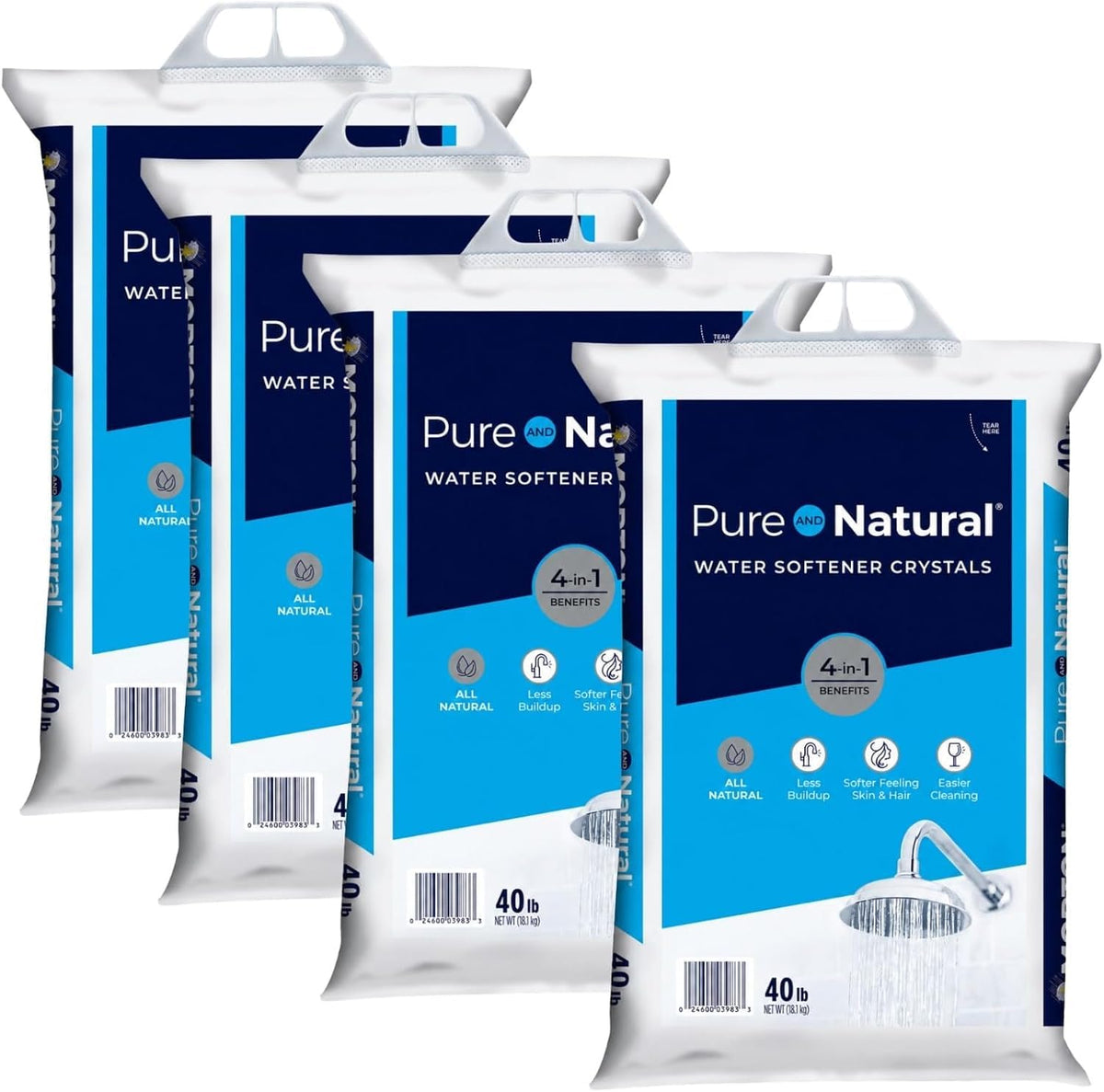 Pure Water Softener Salt Crystals 40 lb Pack of 4 V512